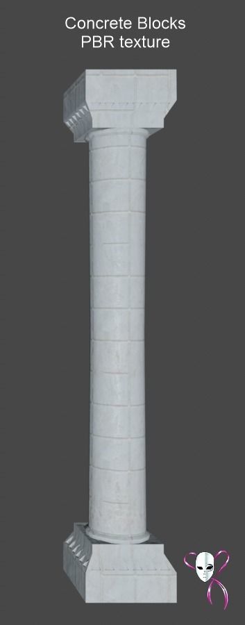 Column -  used with any Architectural style Low-poly 3D model_4
