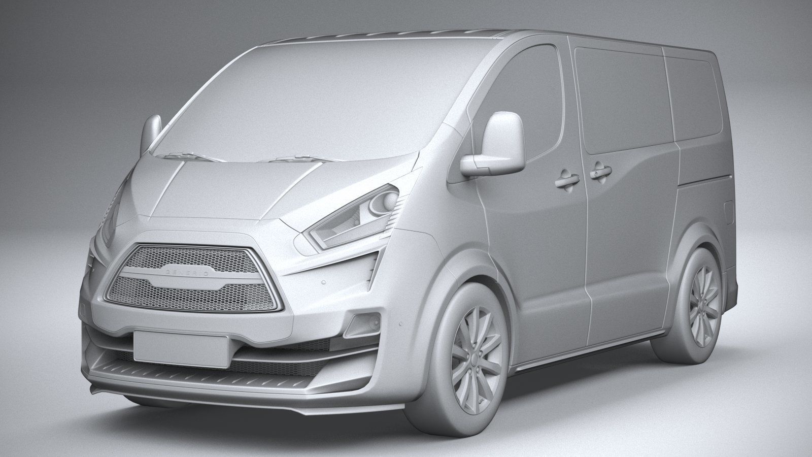 Generic Van Medium 2020 3D model_20