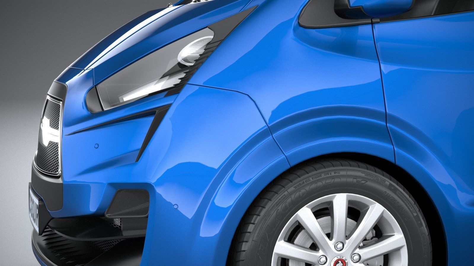 Generic Van Medium 2020 3D model_3