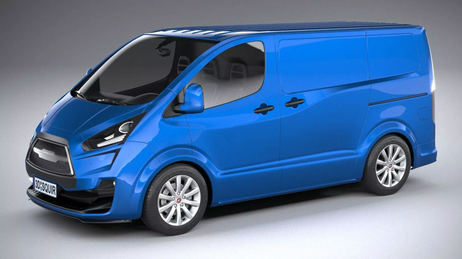 Generic Van Medium 2020 3D model_0
