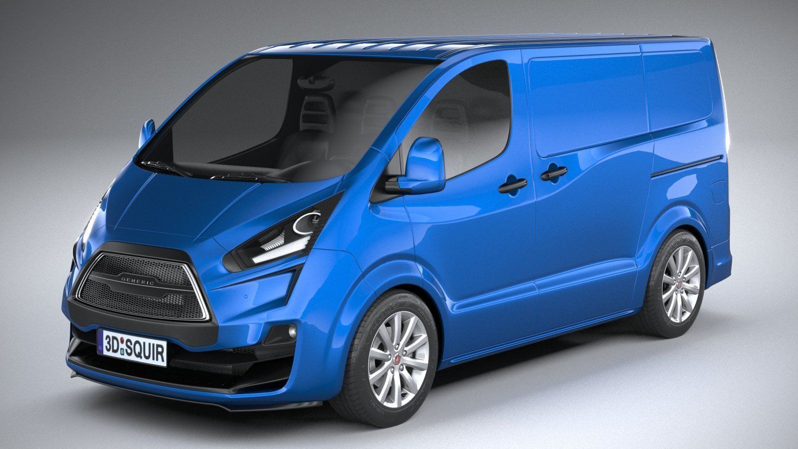 Generic Van Medium 2020 3D model_1