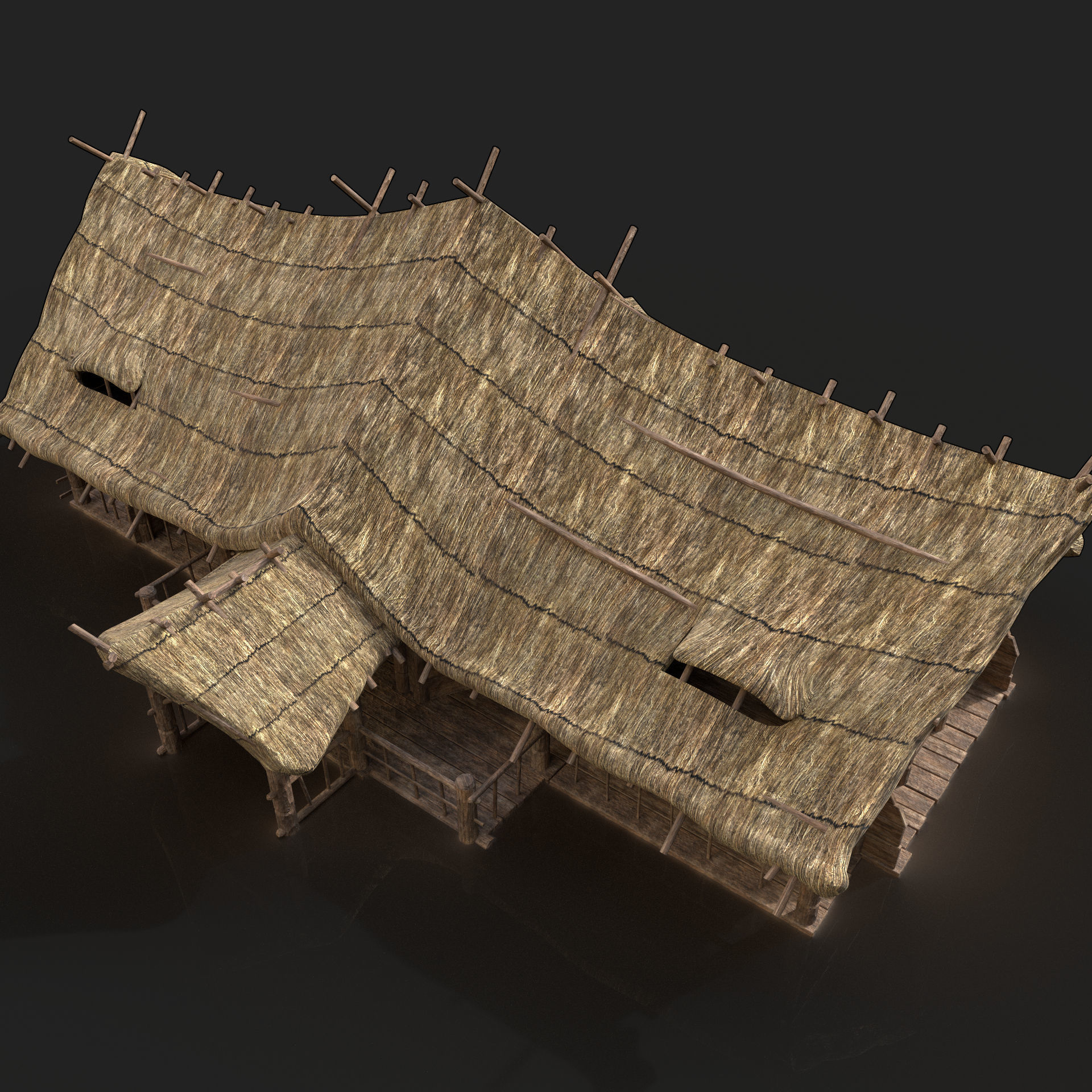 Next Gen AAA Top-down house set 3D Model Collection_6