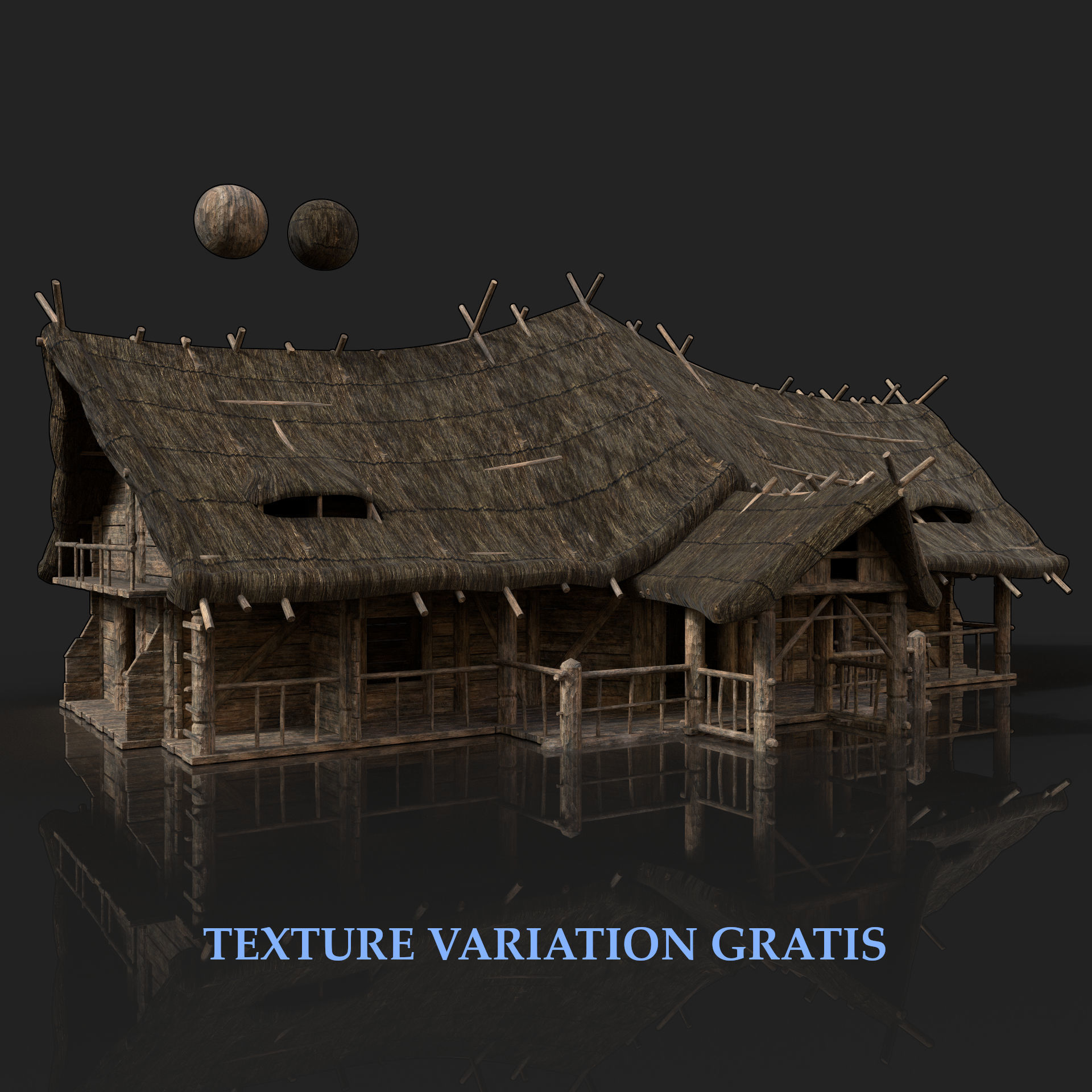 Next Gen AAA Top-down house set 3D Model Collection_12