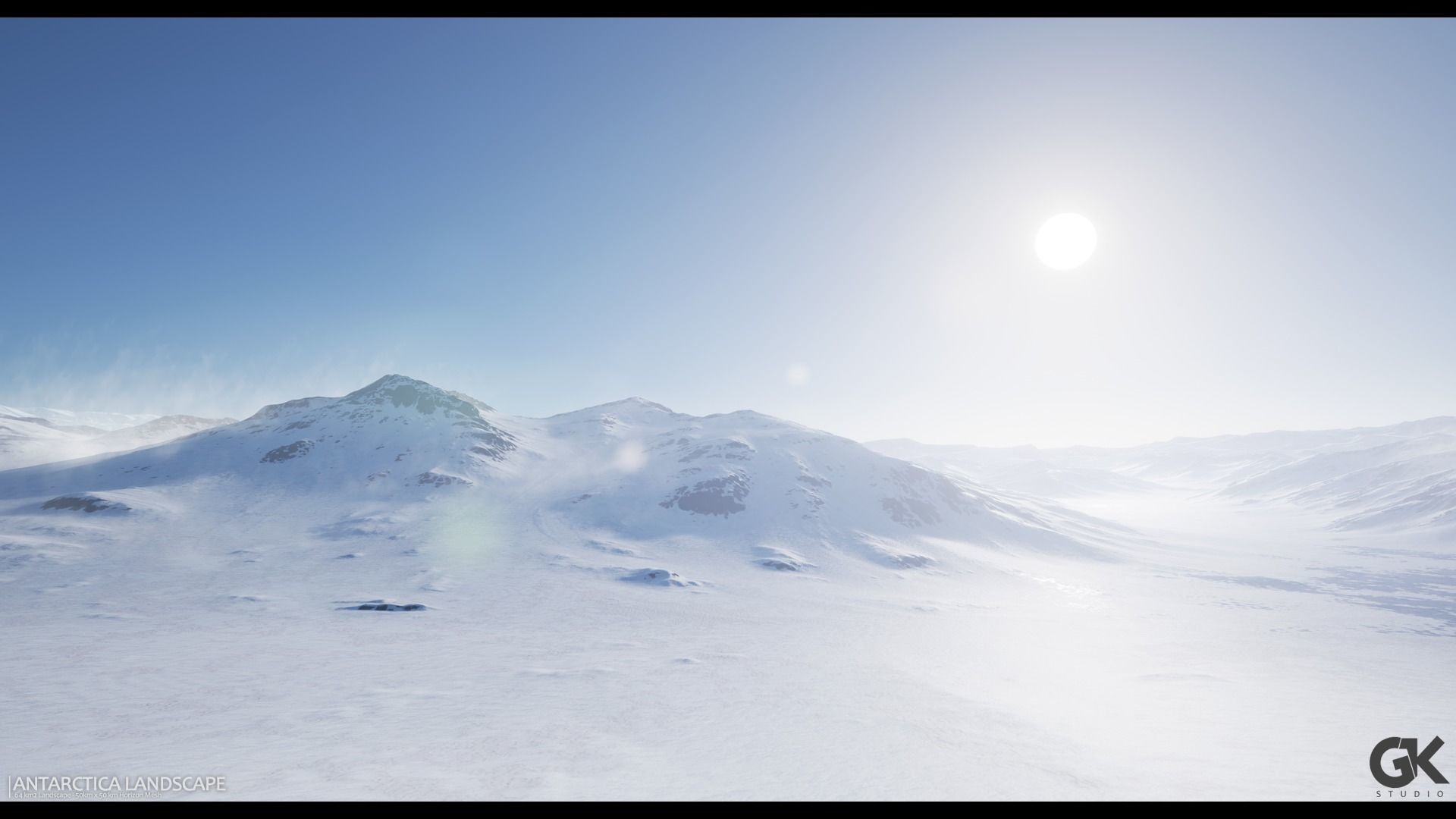 Antarctica Landscape - UE4 Low-poly 3D model_8