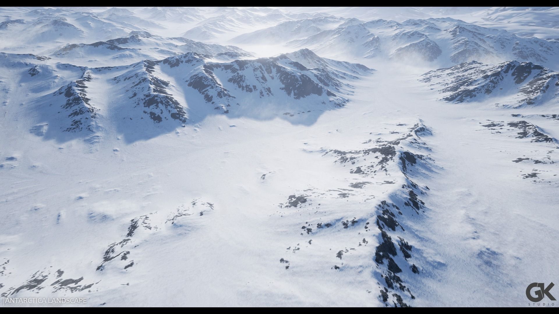 Antarctica Landscape - UE4 Low-poly 3D model_10