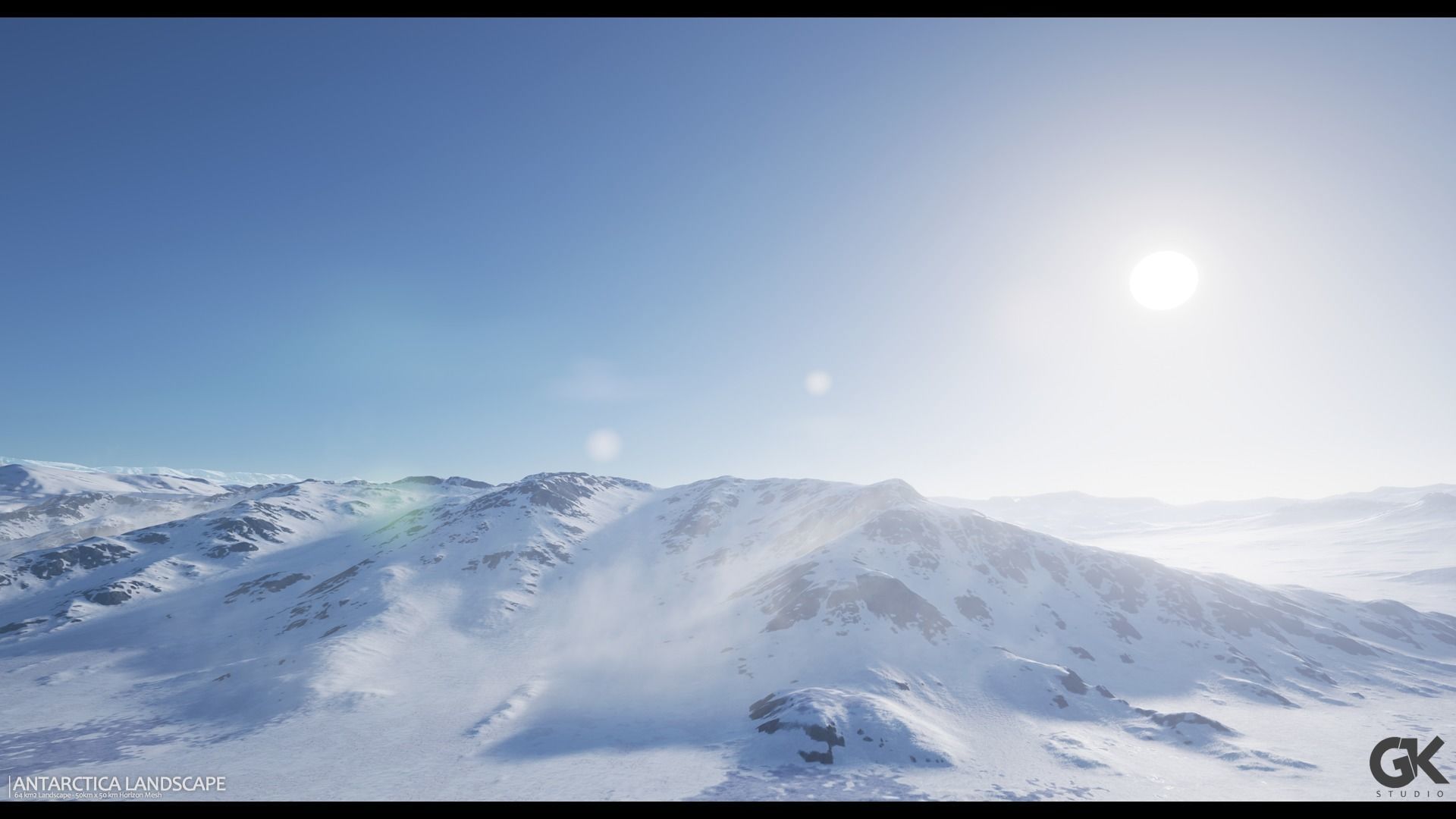 Antarctica Landscape - UE4 Low-poly 3D model_7