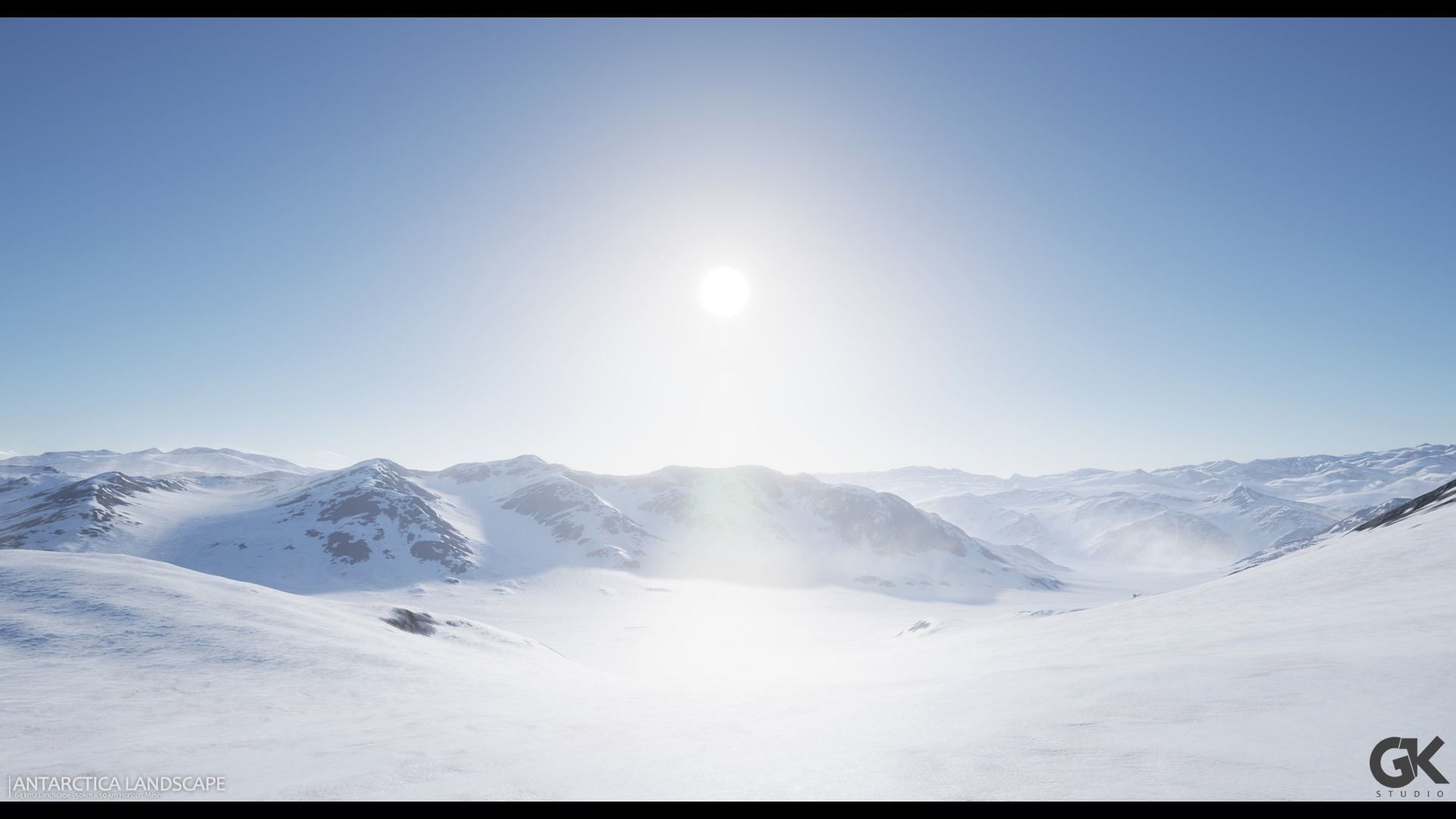Antarctica Landscape - UE4 Low-poly 3D model_11