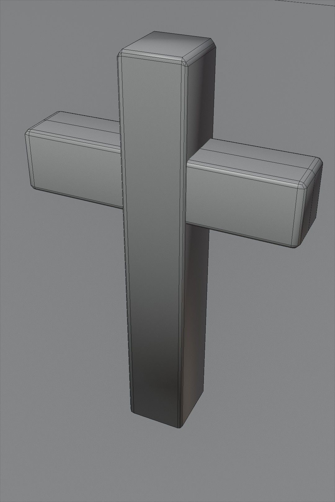 Wooden Cross 3D Model Low-poly 3D model_4