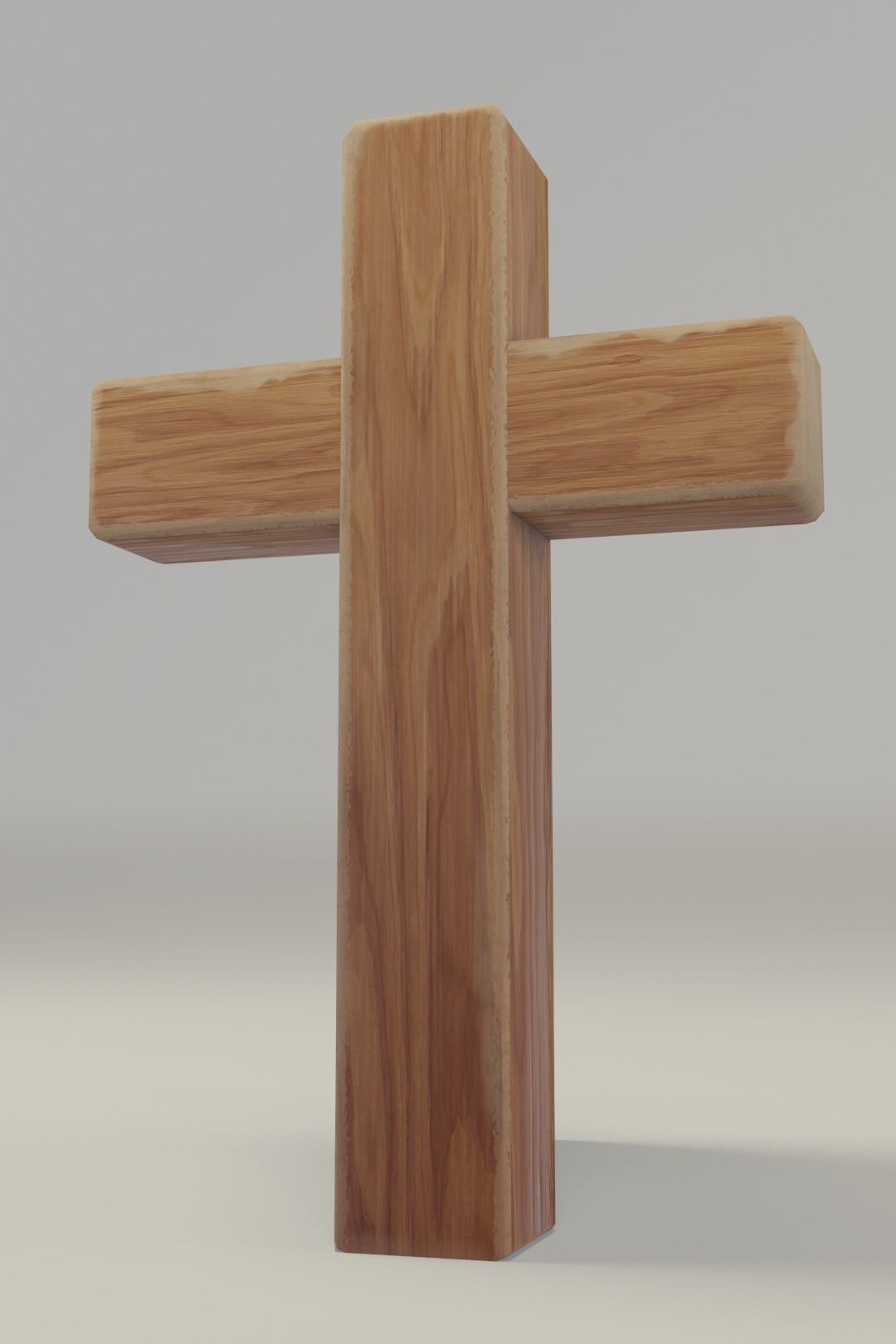 Wooden Cross 3D Model Low-poly 3D model_17