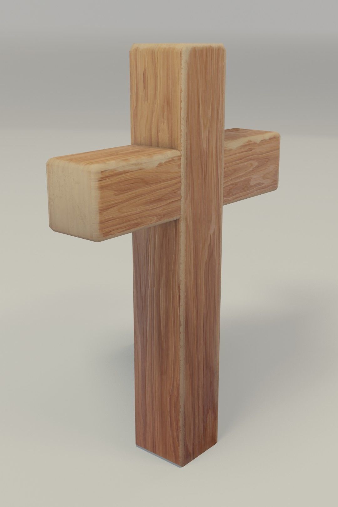 Wooden Cross 3D Model Low-poly 3D model_20