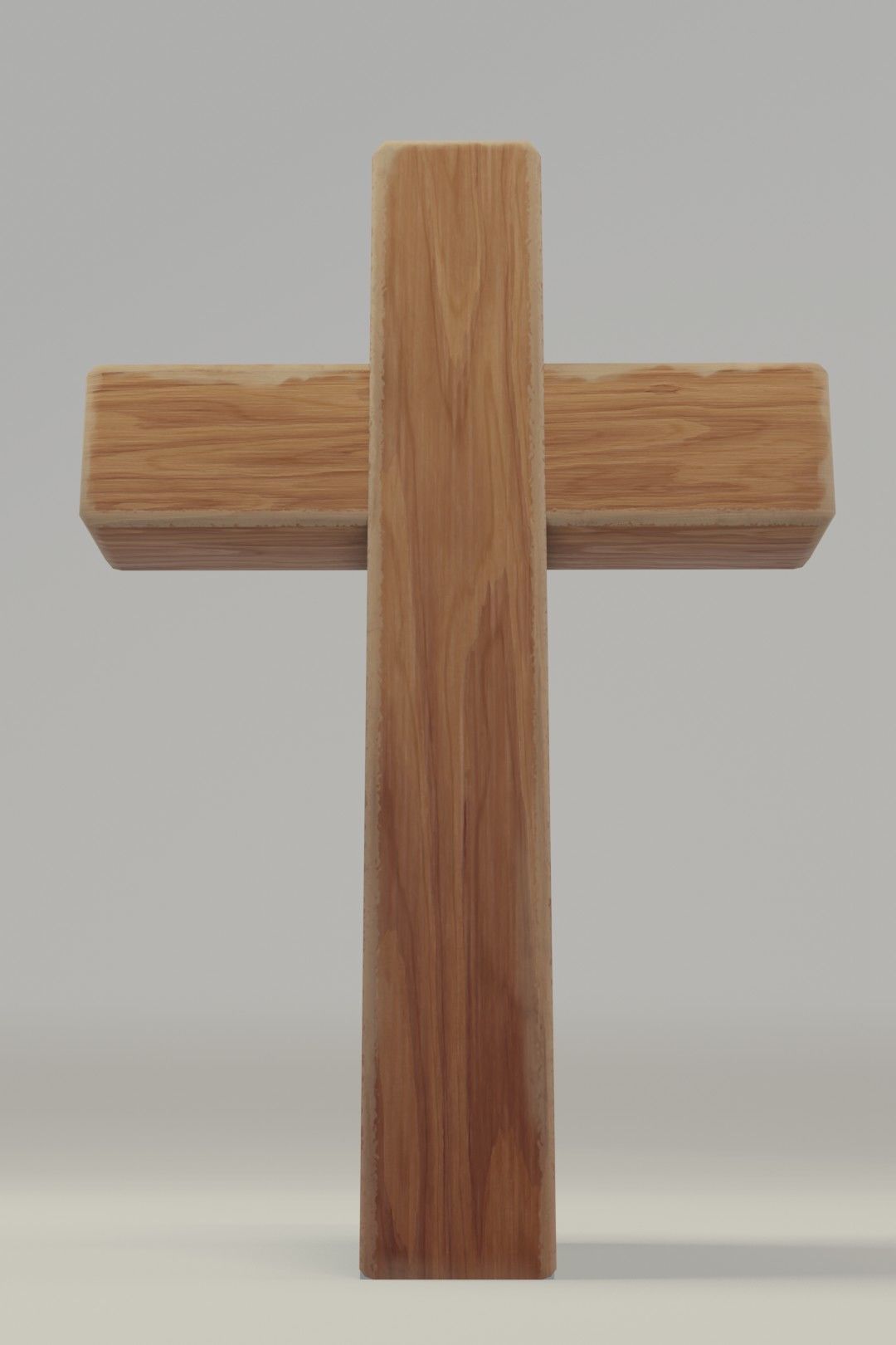 Wooden Cross 3D Model Low-poly 3D model_6