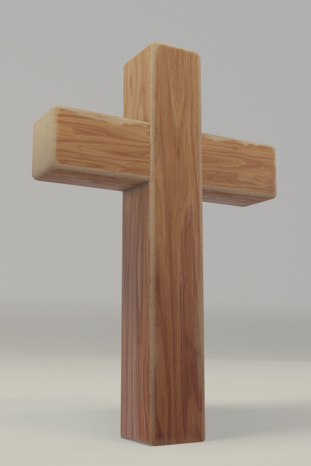 Wooden Cross 3D Model Low-poly 3D model_11