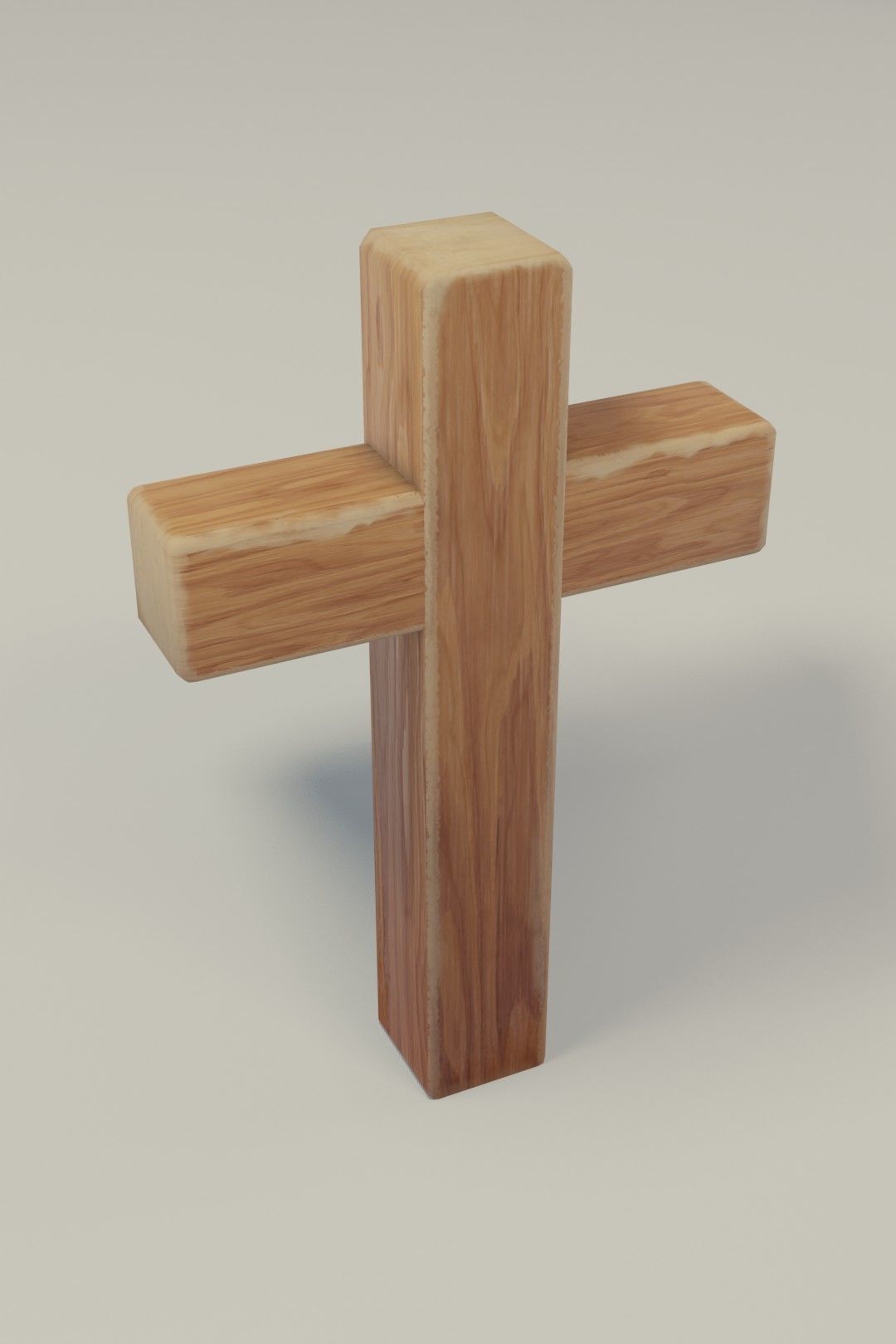 Wooden Cross 3D Model Low-poly 3D model_15