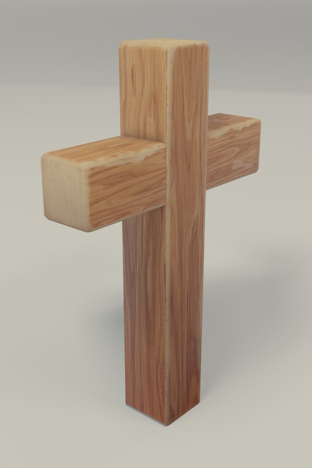 Wooden Cross 3D Model Low-poly 3D model_13