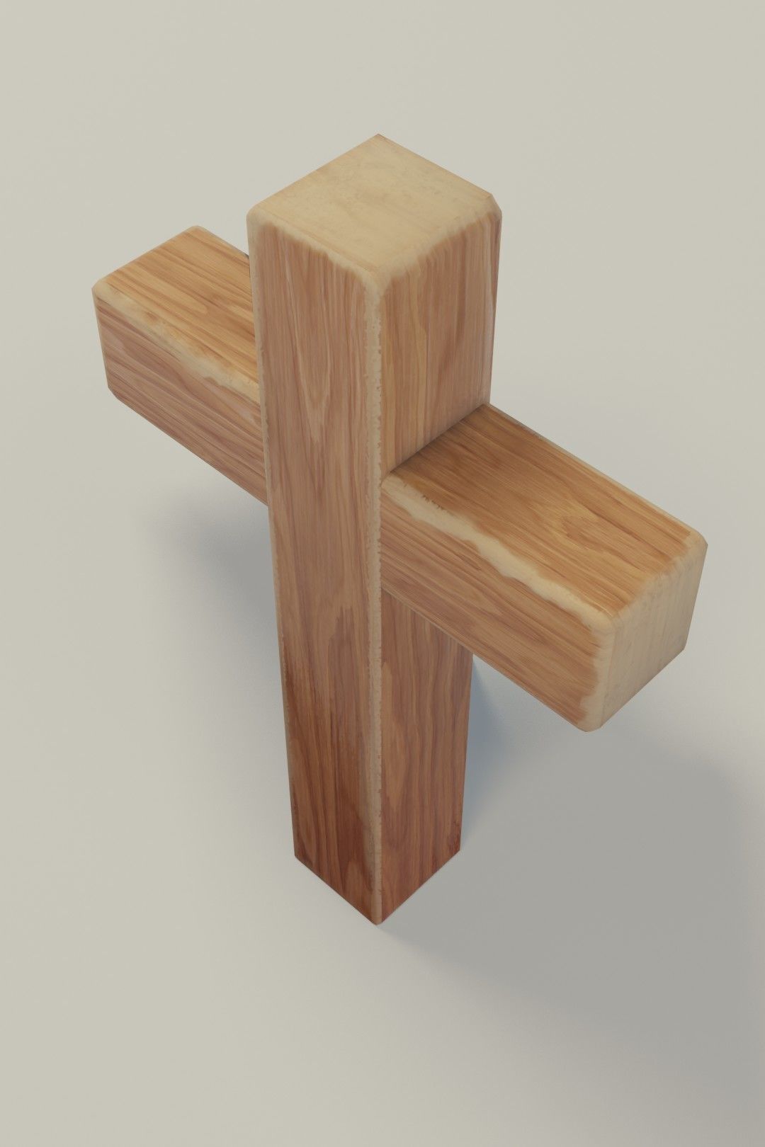 Wooden Cross 3D Model Low-poly 3D model_19