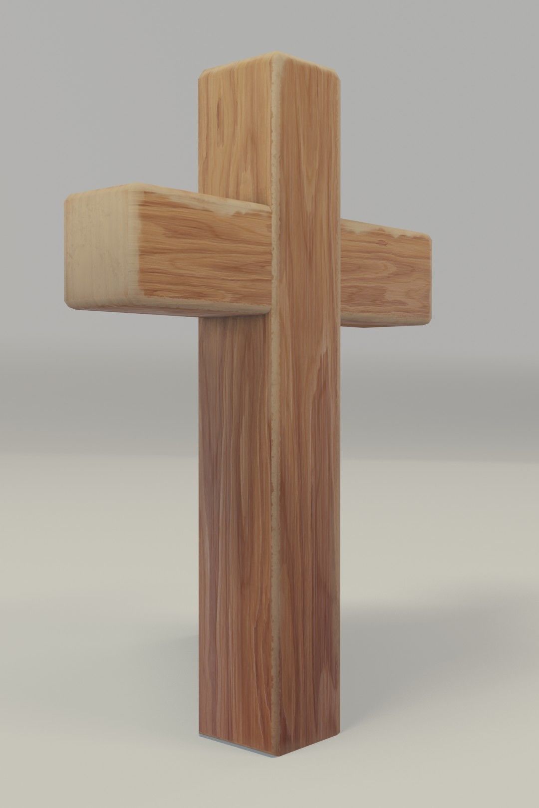 Wooden Cross 3D Model Low-poly 3D model_18