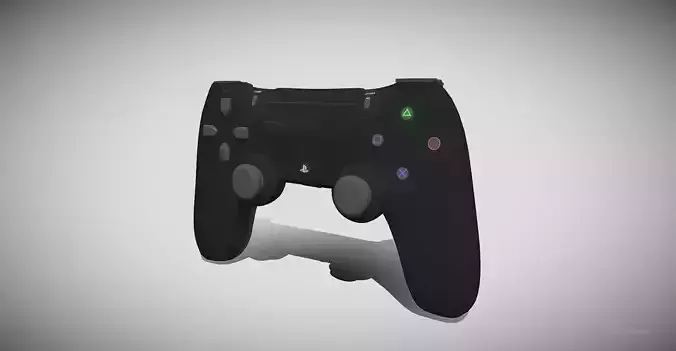 Low Poly Playstation DUALSHOCK 4 controller