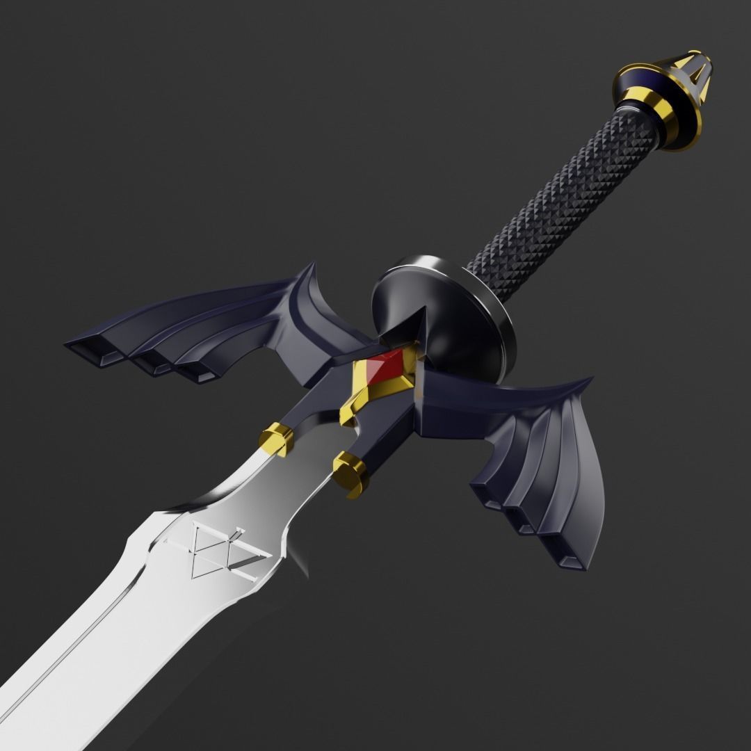 Zelda master sword 3D print model_3
