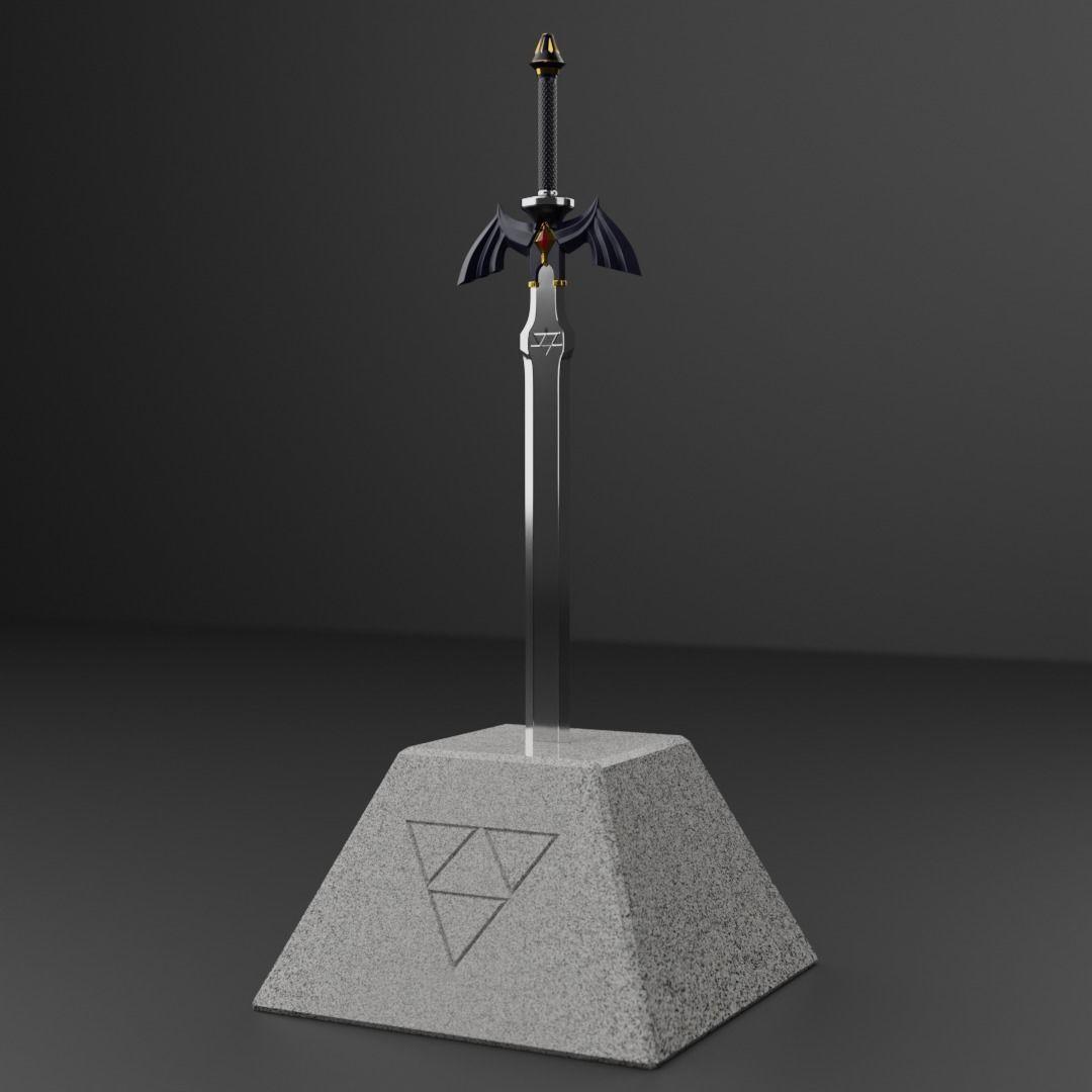 Zelda master sword 3D print model_2