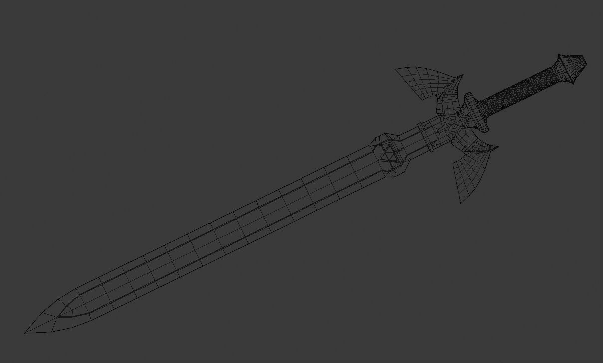 Zelda master sword 3D print model_10