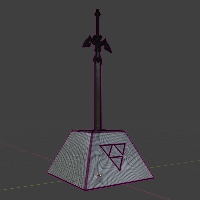 Zelda master sword 3D print model_16