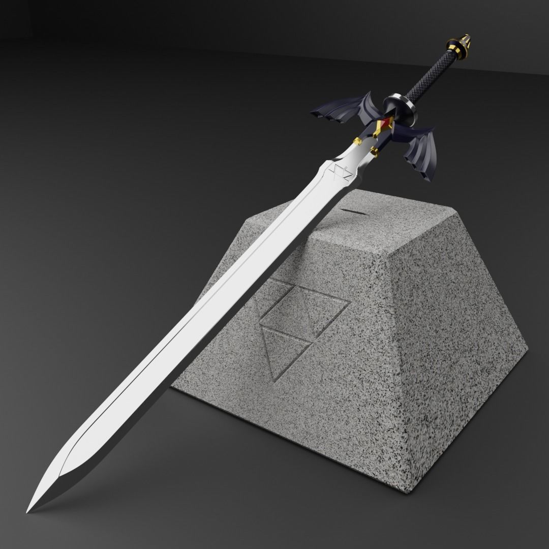 Zelda master sword 3D print model_7