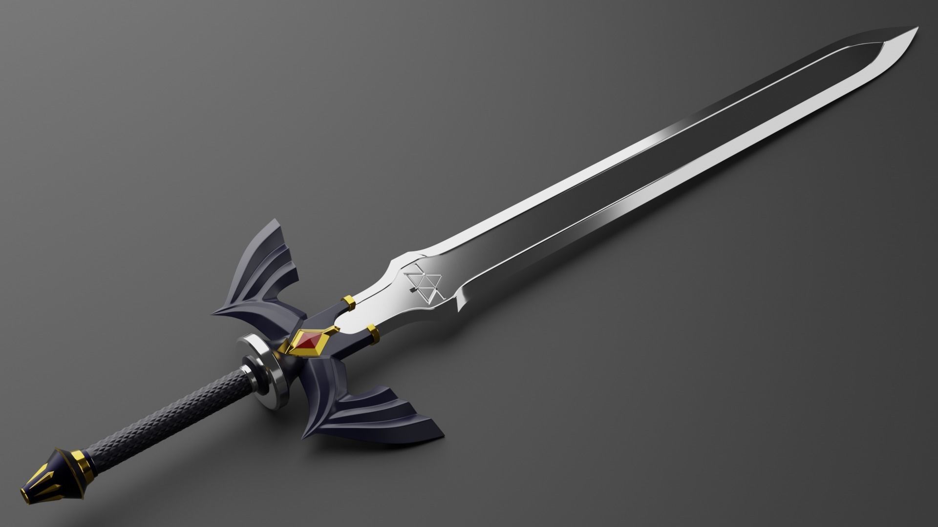 Zelda master sword 3D print model_4