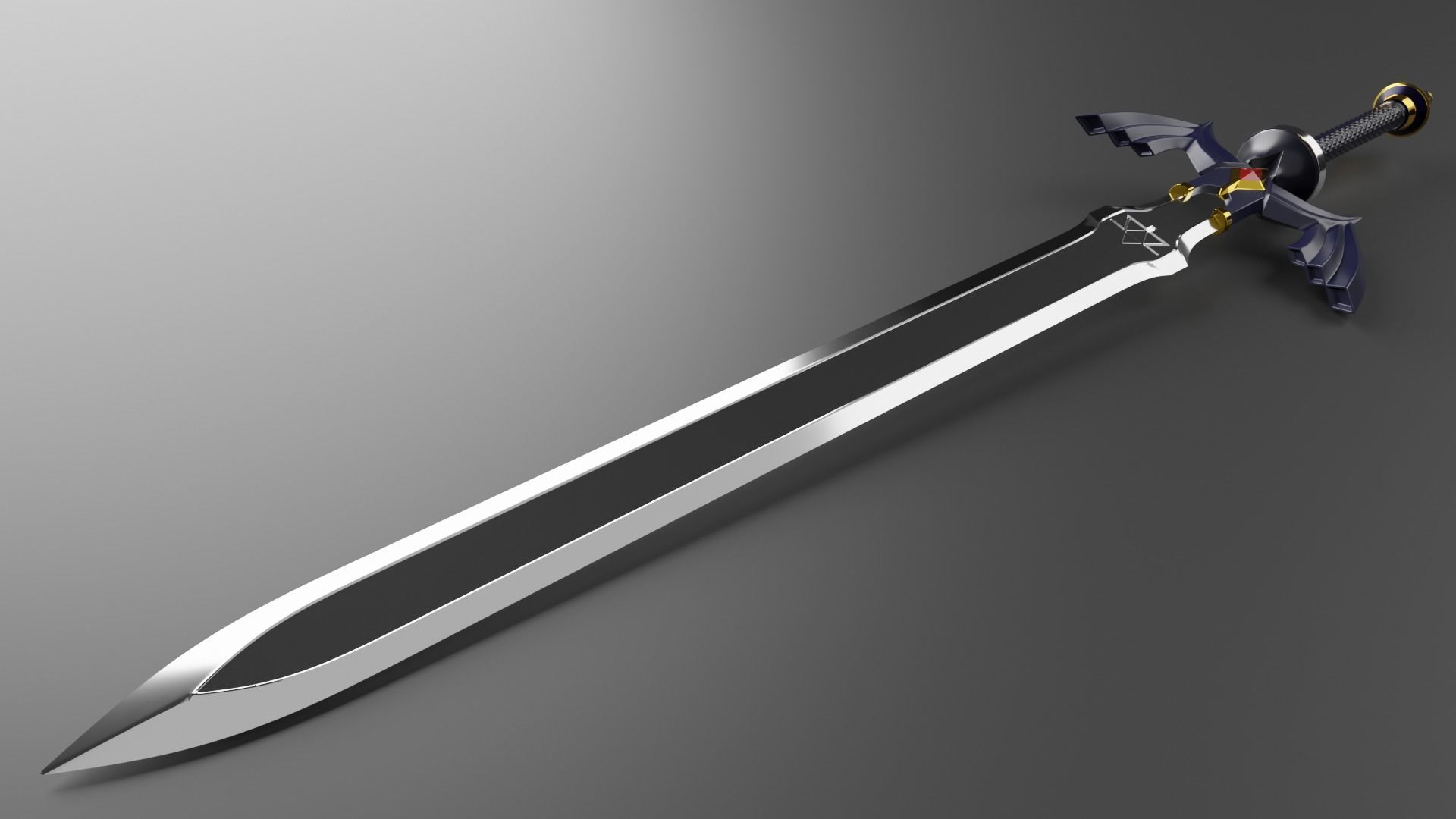 Zelda master sword 3D print model_5