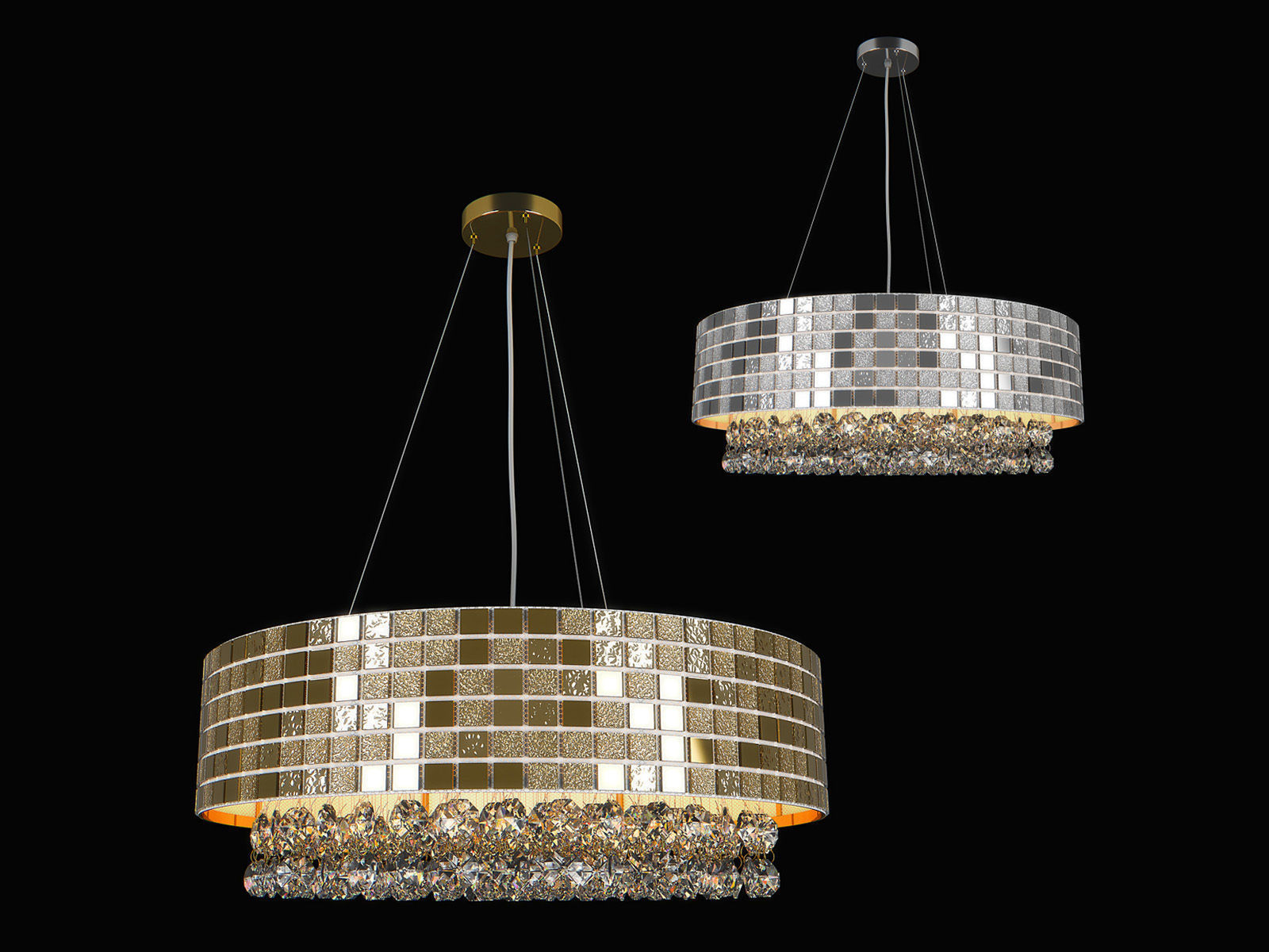 74316x Bezazz Lightstar Chandelier 3D model_1