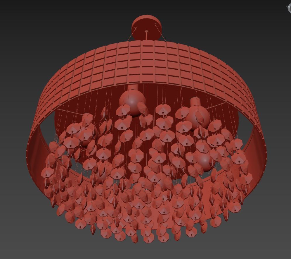 74316x Bezazz Lightstar Chandelier 3D model_12