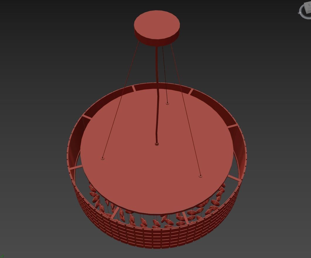 74316x Bezazz Lightstar Chandelier 3D model_13