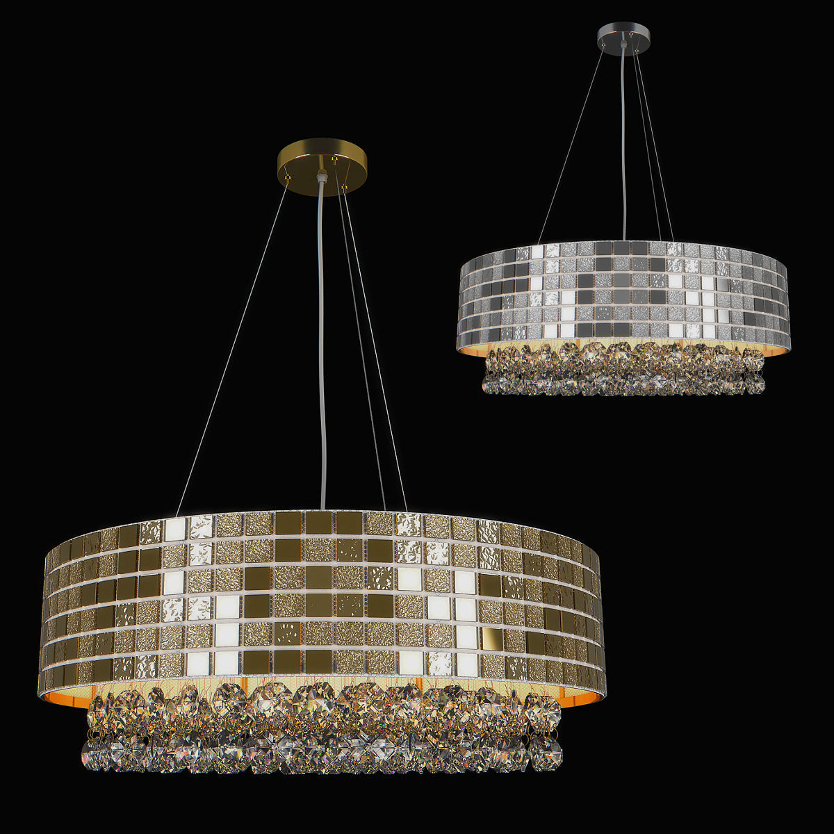 74316x Bezazz Lightstar Chandelier 3D model_15