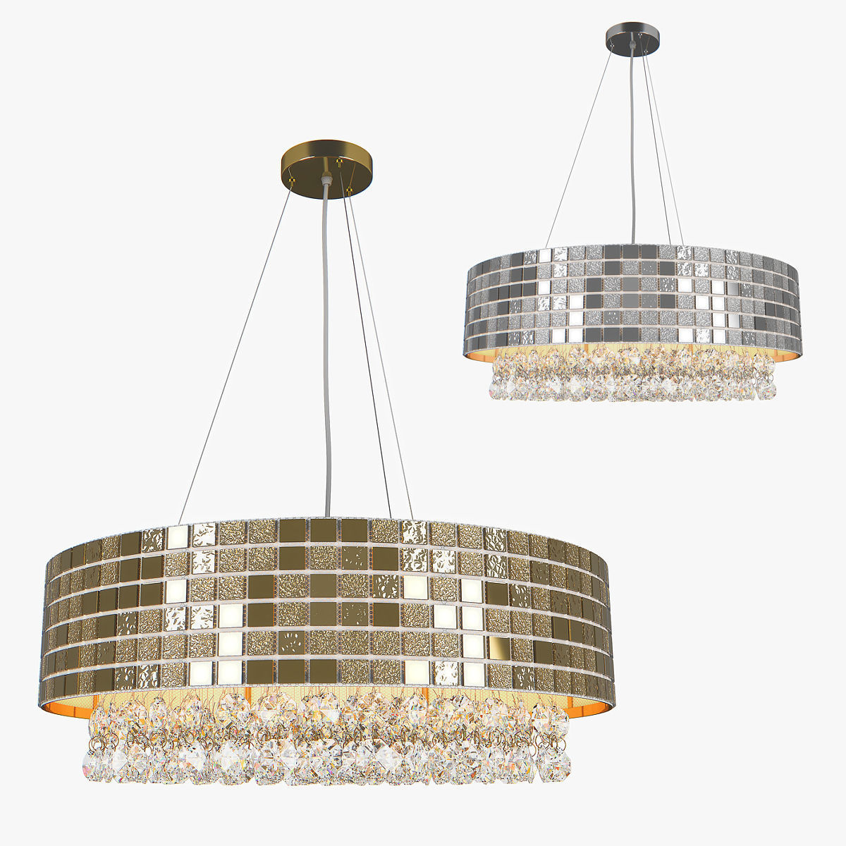 74316x Bezazz Lightstar Chandelier 3D model_14