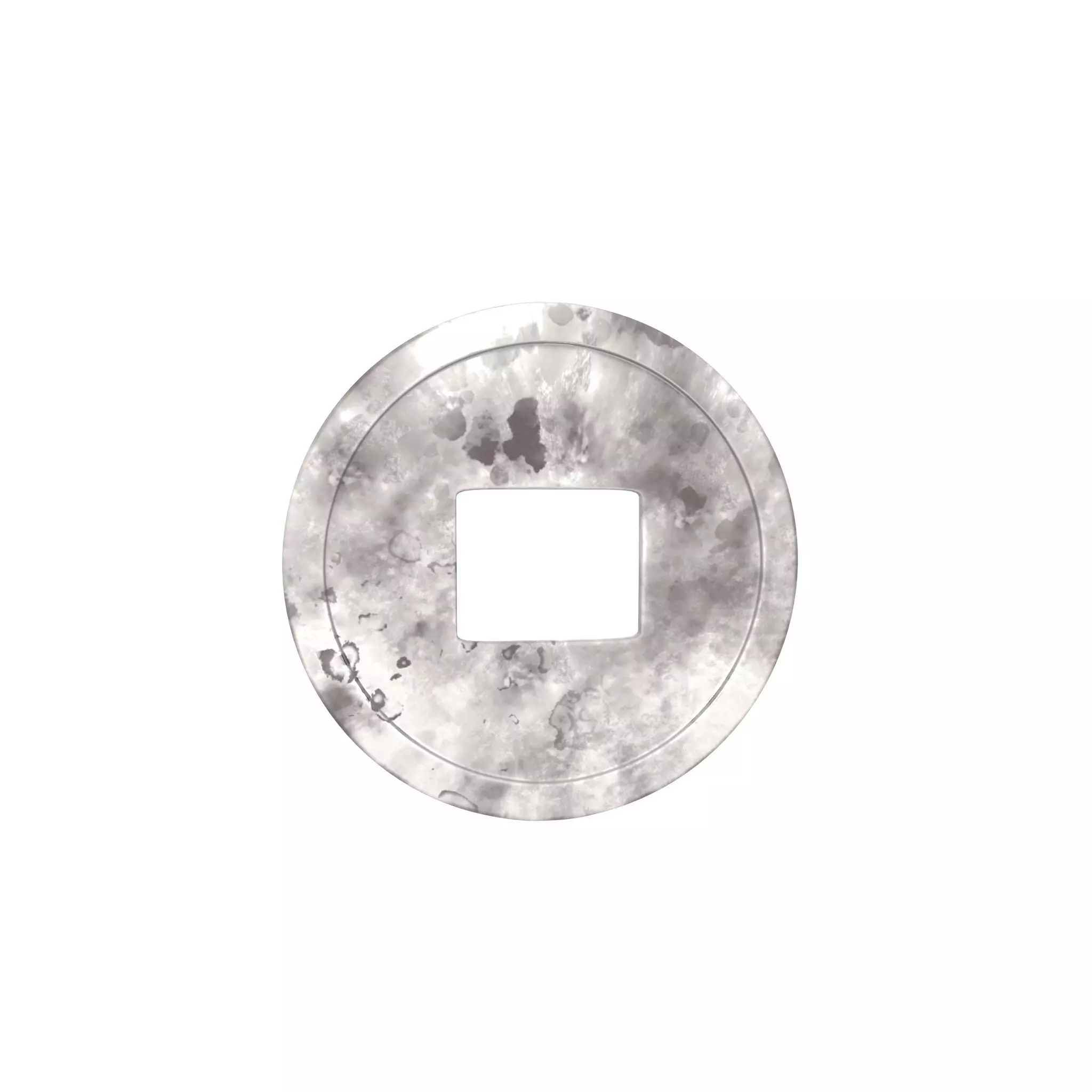 Chinese Coin v1 004 Low-poly 3D model_0