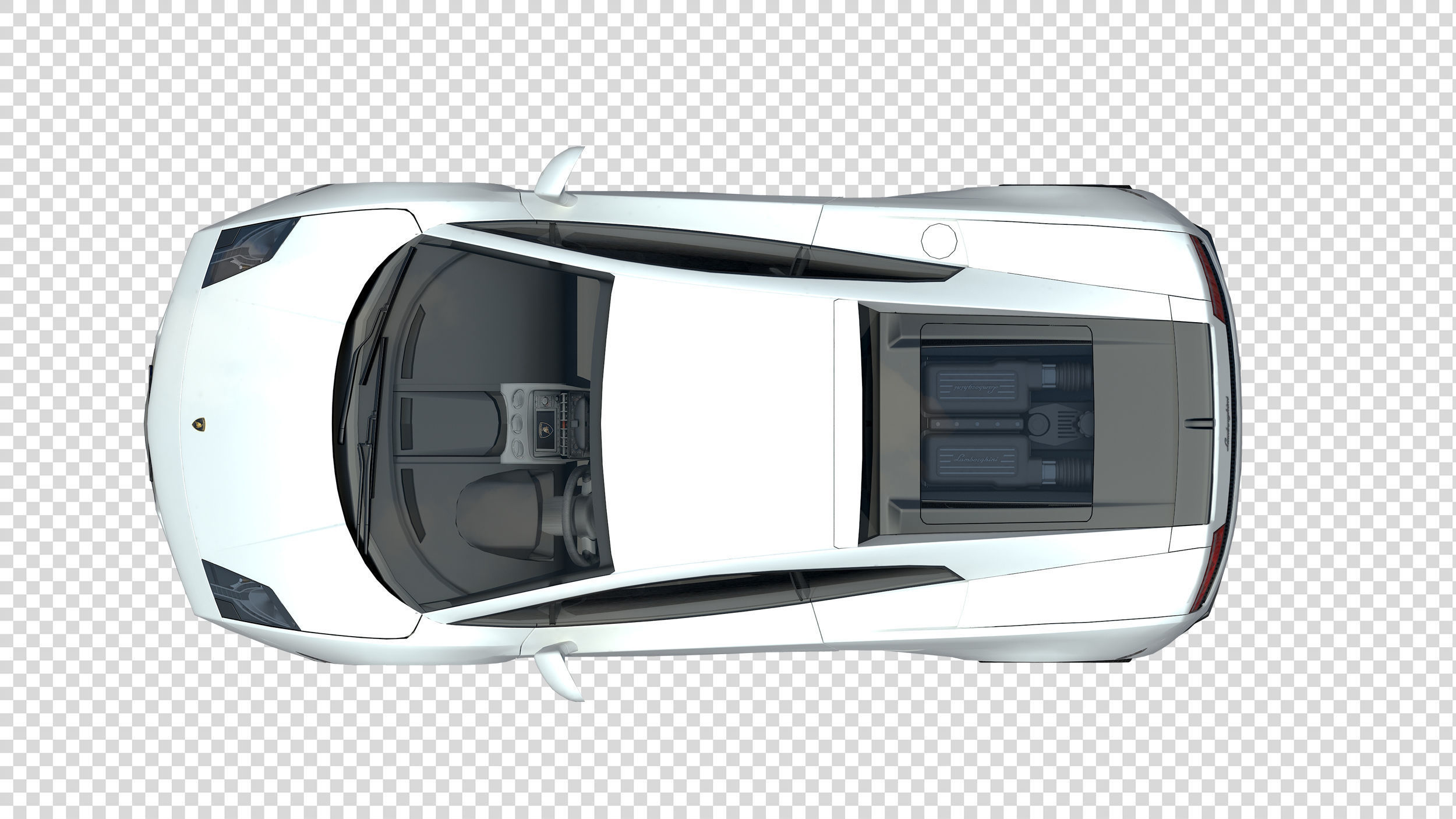 FLOOR PLAN 2d Car top view PSD realistic 3D model_2