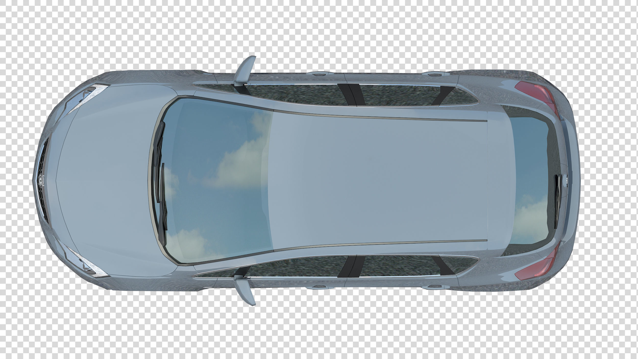 FLOOR PLAN 2d Car top view PSD realistic 3D model_1