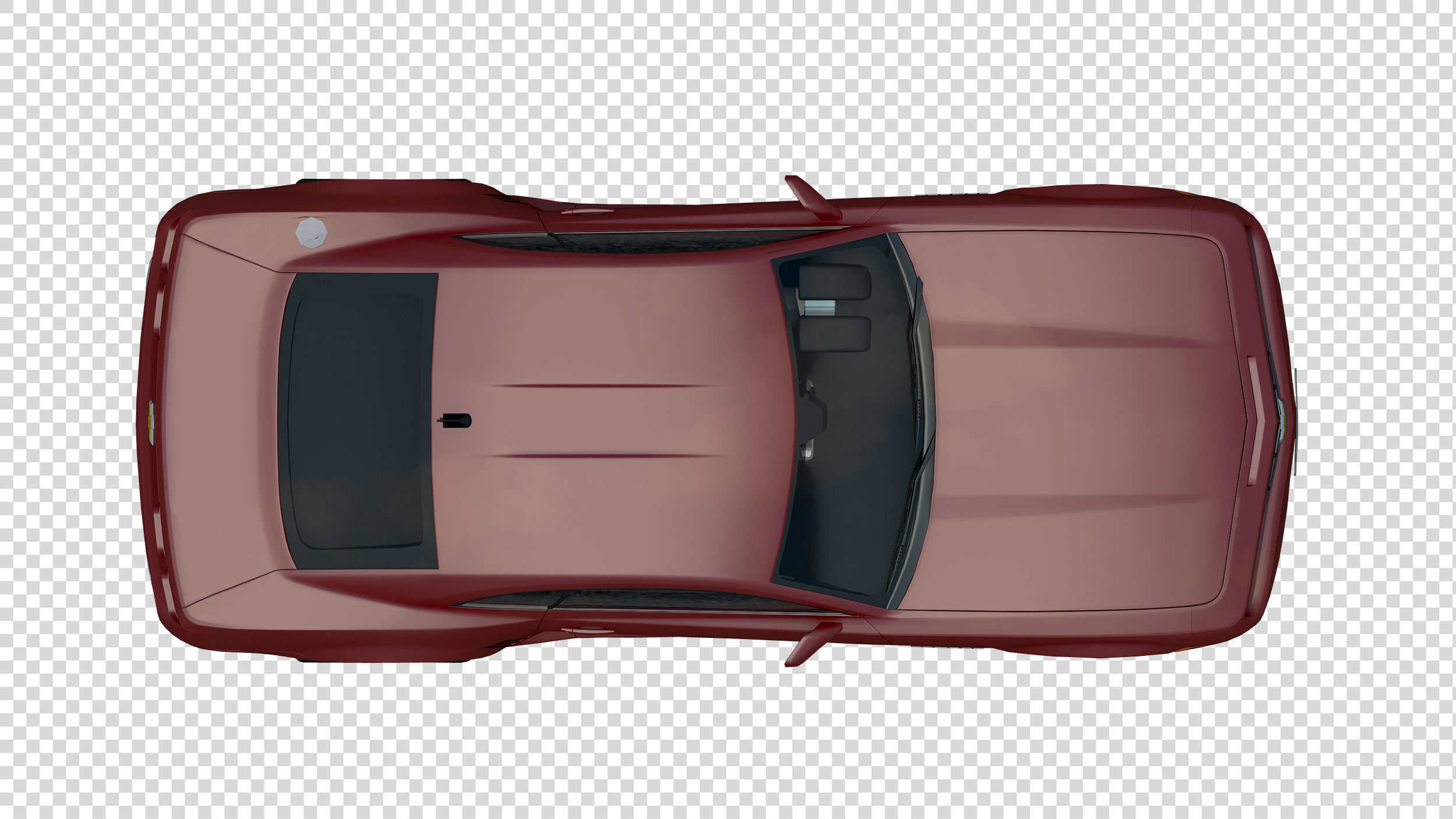 FLOOR PLAN 2d Car top view PSD realistic 3D model_3