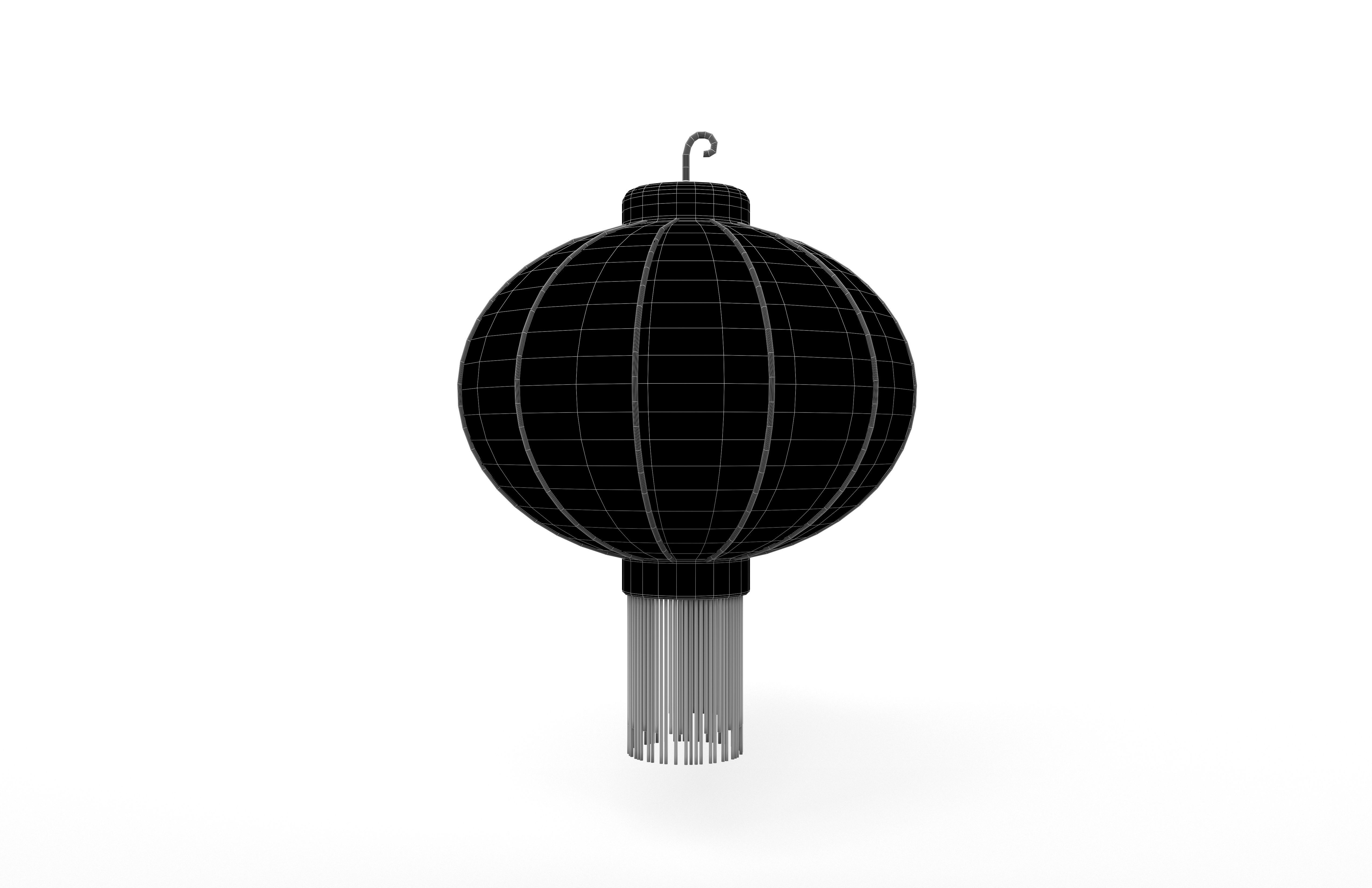 Chinese Lantern v1 001 Low-poly 3D model_5