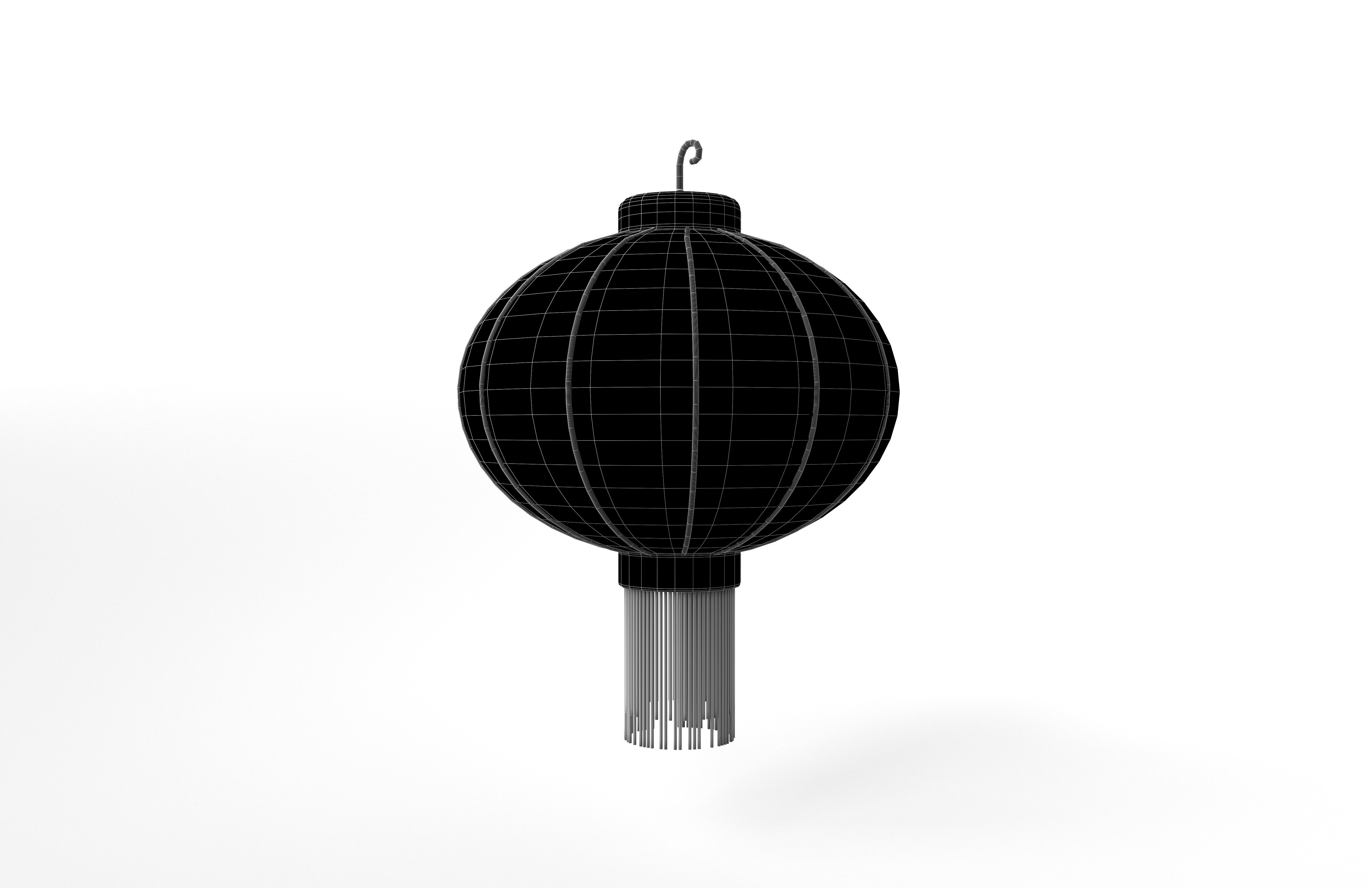 Chinese Lantern v1 001 Low-poly 3D model_6