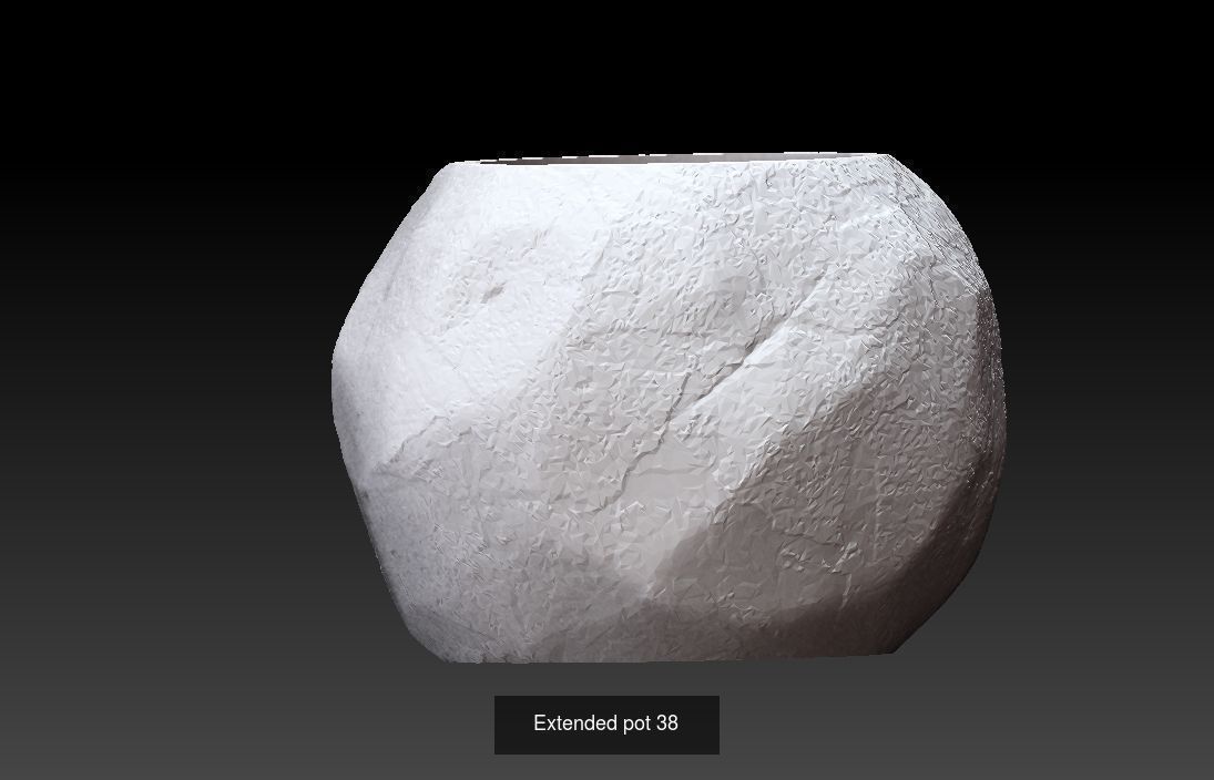 Collection 3d printing pots with custom design _25