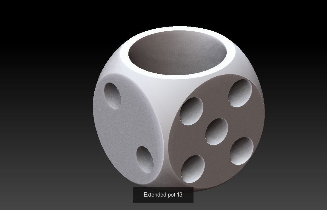 Collection 3d printing pots with custom design _52