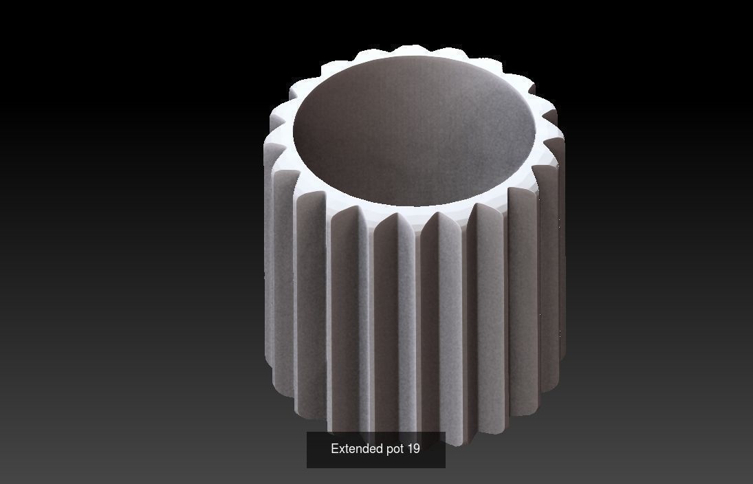 Collection 3d printing pots with custom design _46