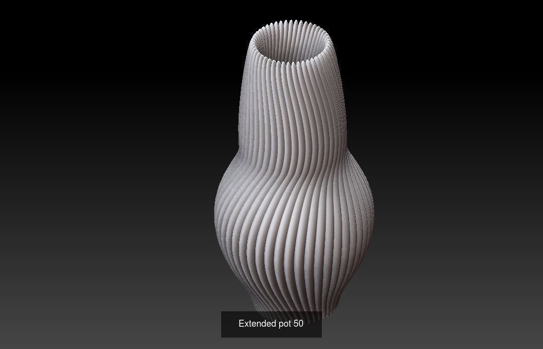 Collection 3d printing pots with custom design _11