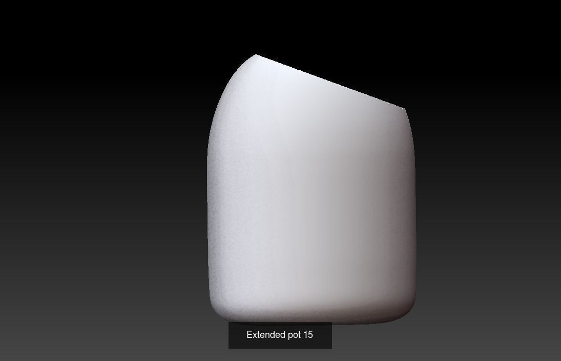 Collection 3d printing pots with custom design _50