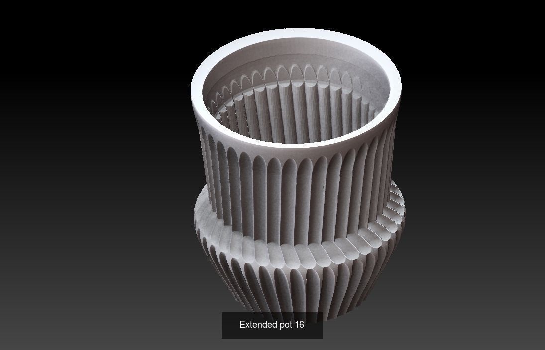 Collection 3d printing pots with custom design _49