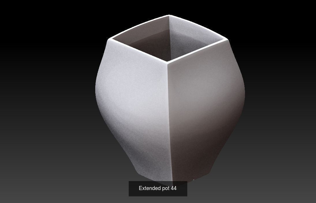 Collection 3d printing pots with custom design _18