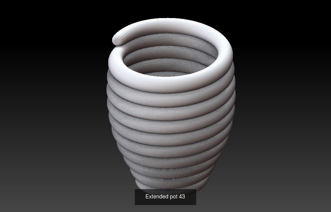 Collection 3d printing pots with custom design _19