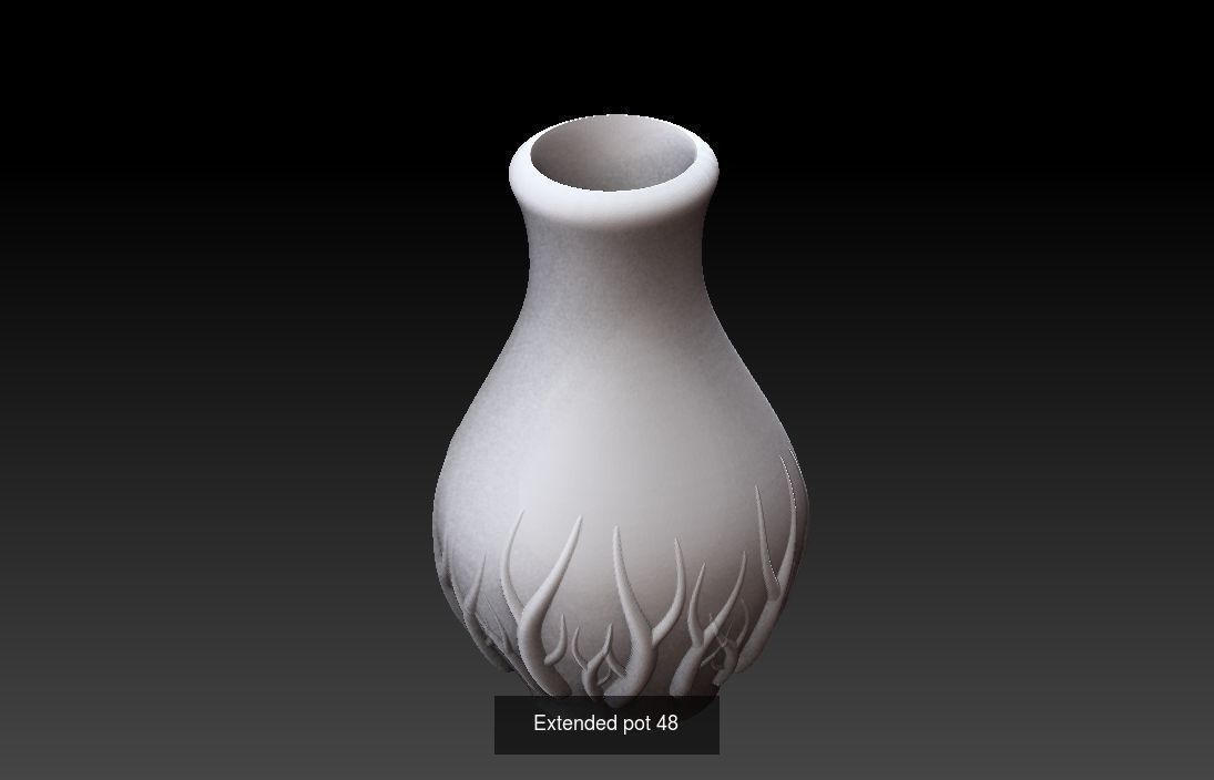 Collection 3d printing pots with custom design _14
