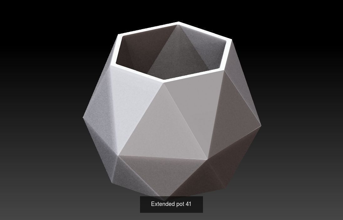 Collection 3d printing pots with custom design _21