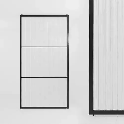 Glass partition door 54 Low-poly 3D model
